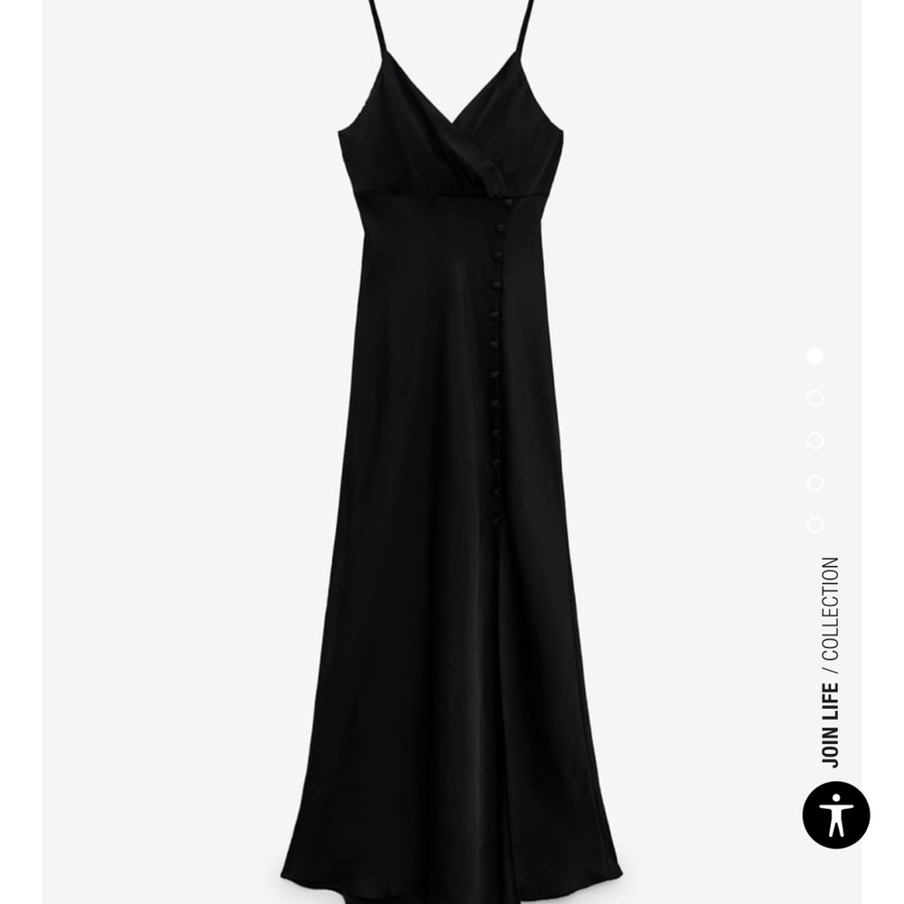 Zara Camisole Midi  Dress with Buttons